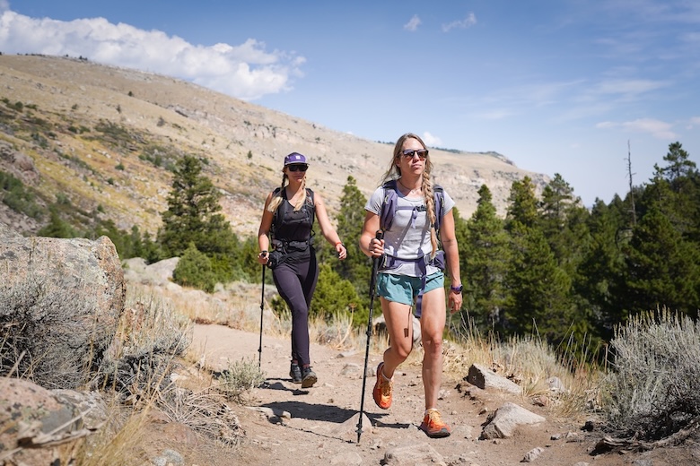 Out for a day hike to test women's hiking shoes in Wyoming